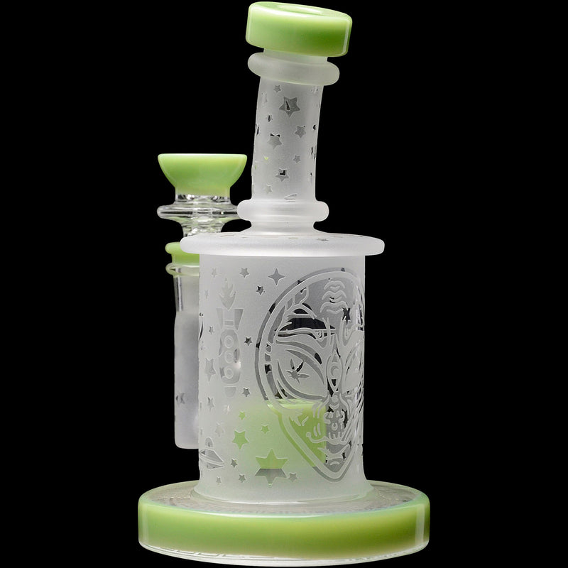 Calibear Sandblasted Flower Of Life Mini Can Bong - Headshop.com