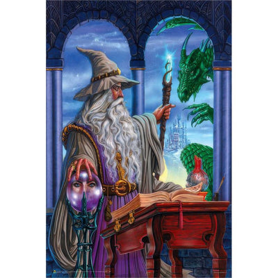 Wizard Emissary by Ed Beard Non-Flocked Black Light Poster - 24"x36"