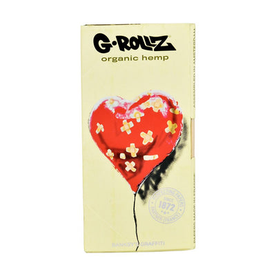 G-ROLLZ x Banksy's Graffiti Papers + Tips | 50pc | King Size | 16pk - Headshop.com