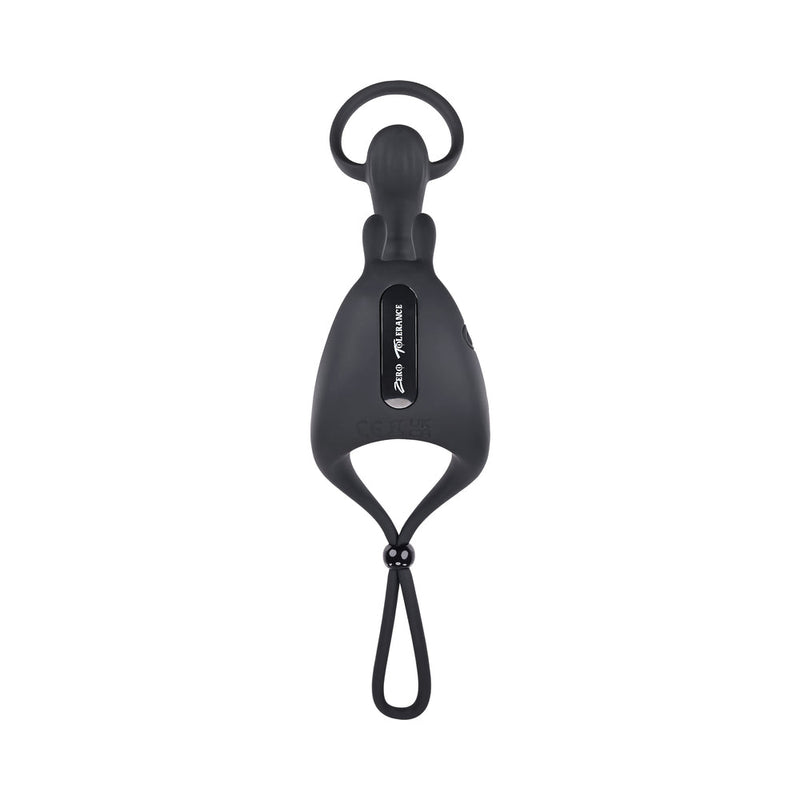 Zero Tolerance Saddle Up Rechargeable Vibrating C-Ring & Girth Enhancer Silicone Black