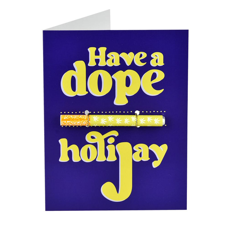 KushKards One Hitter Holiday Greeting Card