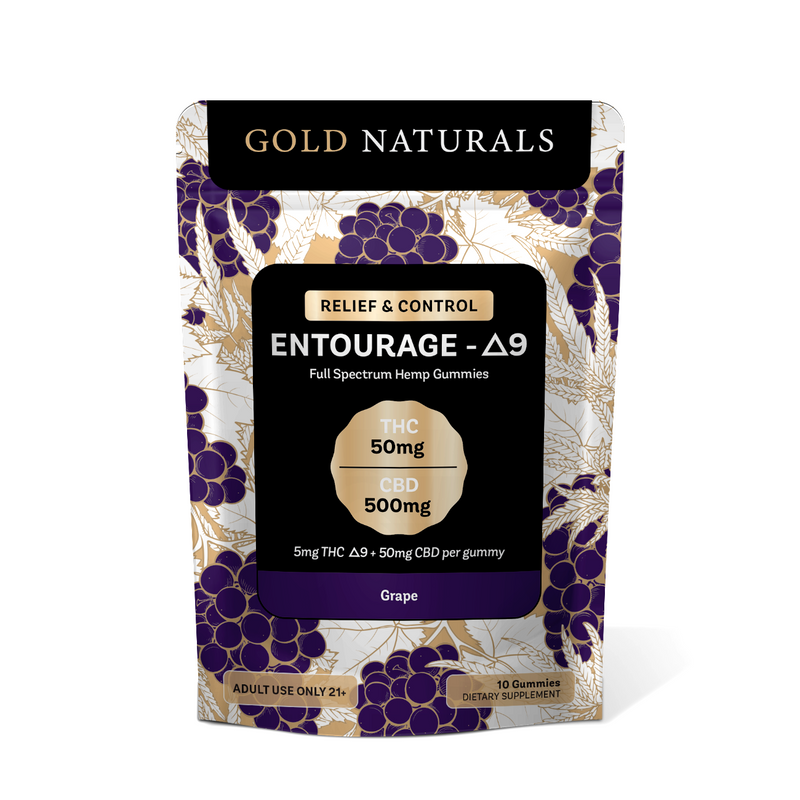 Gold Naturals 5 mg Entourage Δ9 Gummy