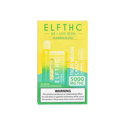 ELFTHC Eldarin Blend D8 + Live Resin Disposable | 5mL | 5pc Display - Headshop.com