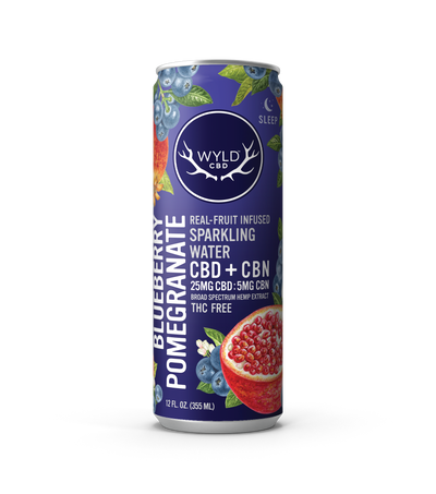 WYLD Real Fruit Infused CBD Sparkling Water 12oz - Headshop.com