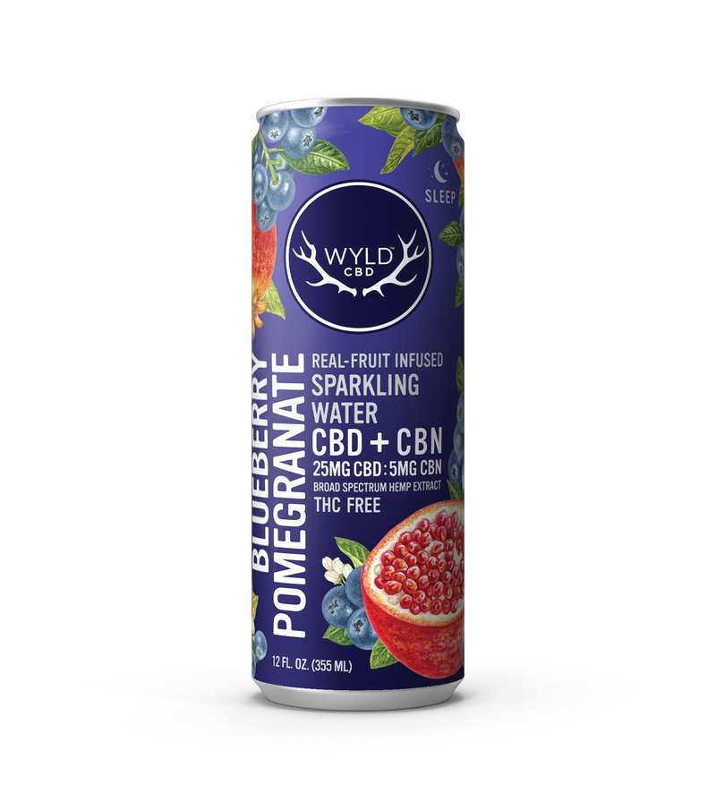 WYLD Real Fruit Infused CBD Sparkling Water 12oz - Headshop.com