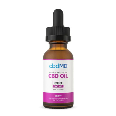 cbdMD Broad Spectrum CBD Drops - Berry Flavor - Headshop.com