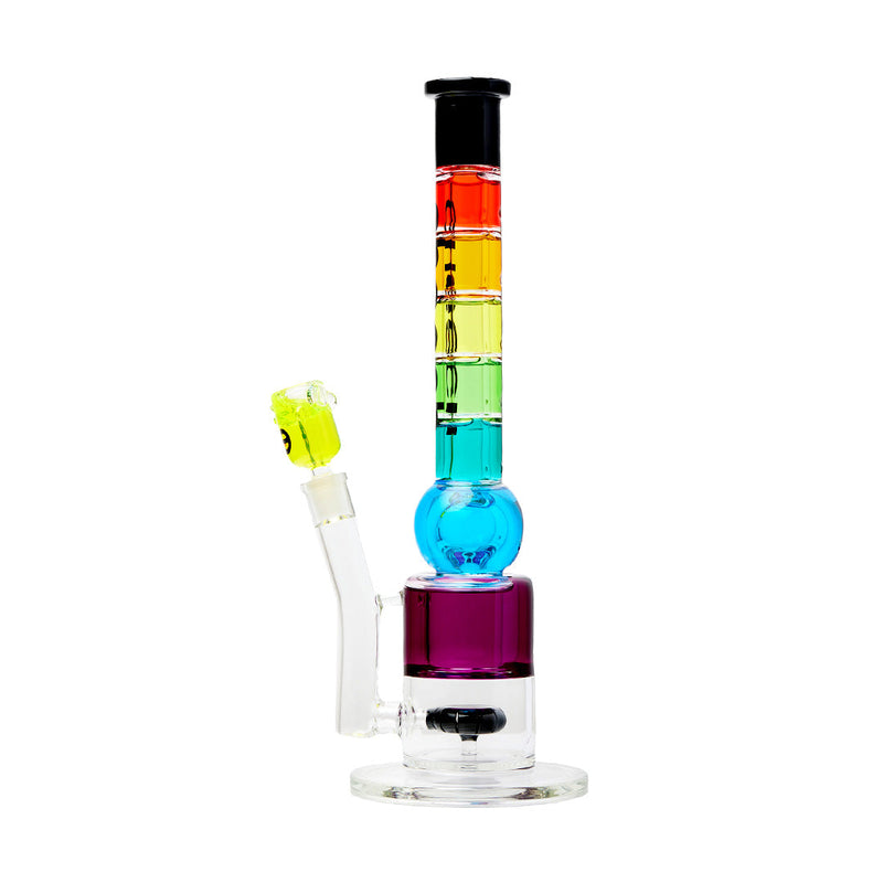 Cheech Glass 18" Rainbow Glycerin Water Pipe - Headshop.com