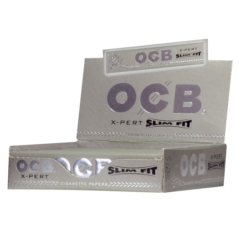 24pc Display - OCB X-Pert Slim Fit Slim Rolling Papers - Headshop.com