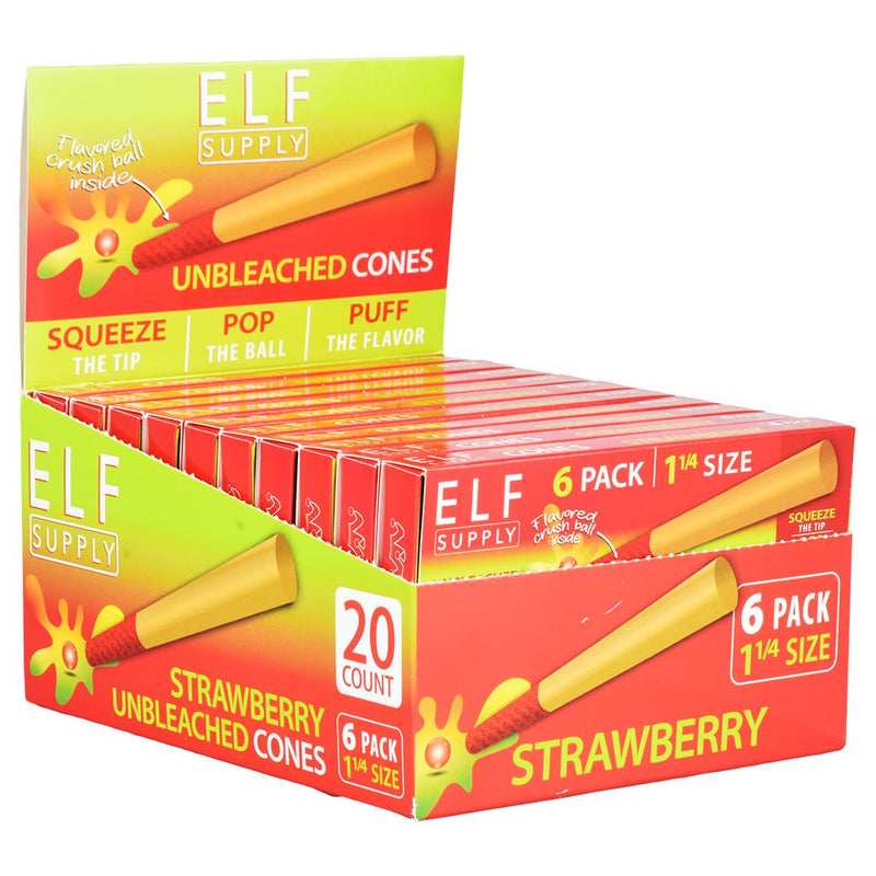 ELF Unbleached Flavor Pop Pre-Rolled Cones | 1 1/4 | 6pc | 20pk - Headshop.com