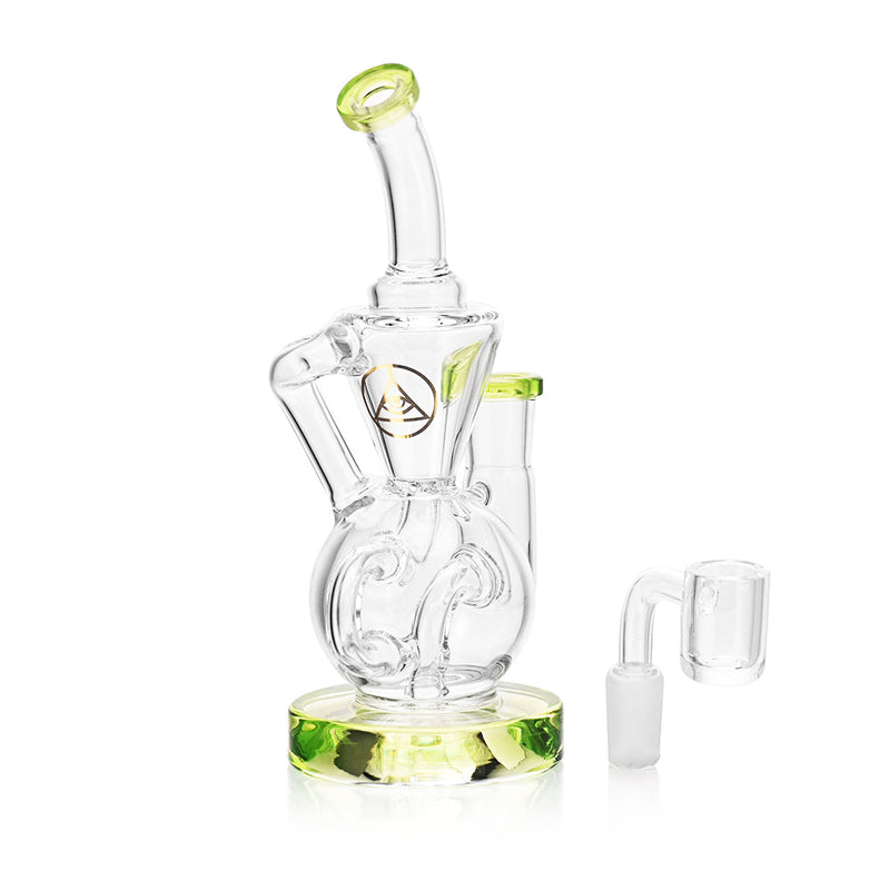 Ritual Smoke - Air Bender Bubble-Cycler Concentrate Rig - Lime Green - Headshop.com