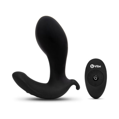 b-Vibe Expand Expanding and Vibrating Remote Control Plug Black