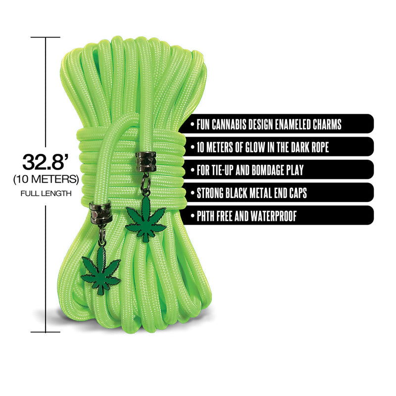 Stoner Vibes Chronic Collection Glow in the Dark Rope 32 ft. - Headshop.com