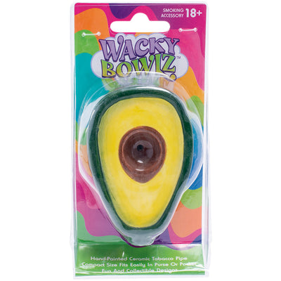 Wacky Bowlz Avocado Ceramic Hand Pipe | 3.75" - Headshop.com