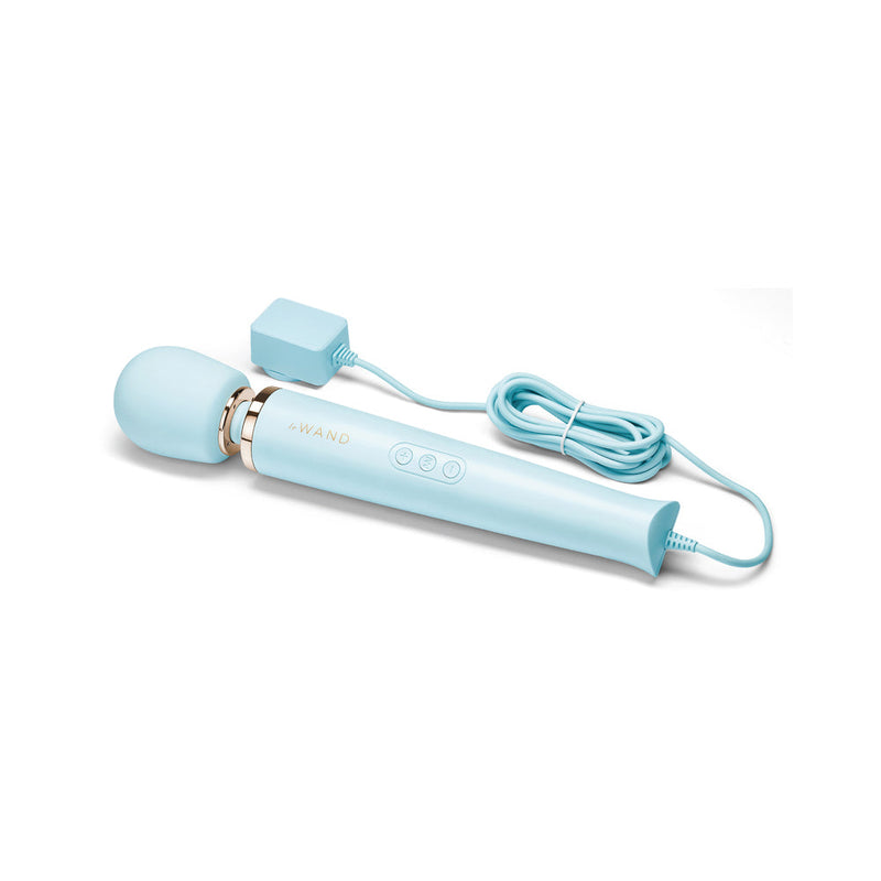 Le Wand Plug-In Vibrating Massager Sky Blue