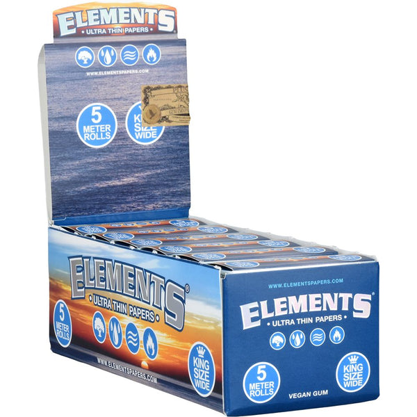 Elements Ultra Thin Papers - 5-Meter Roll / King Size Wide 12ct