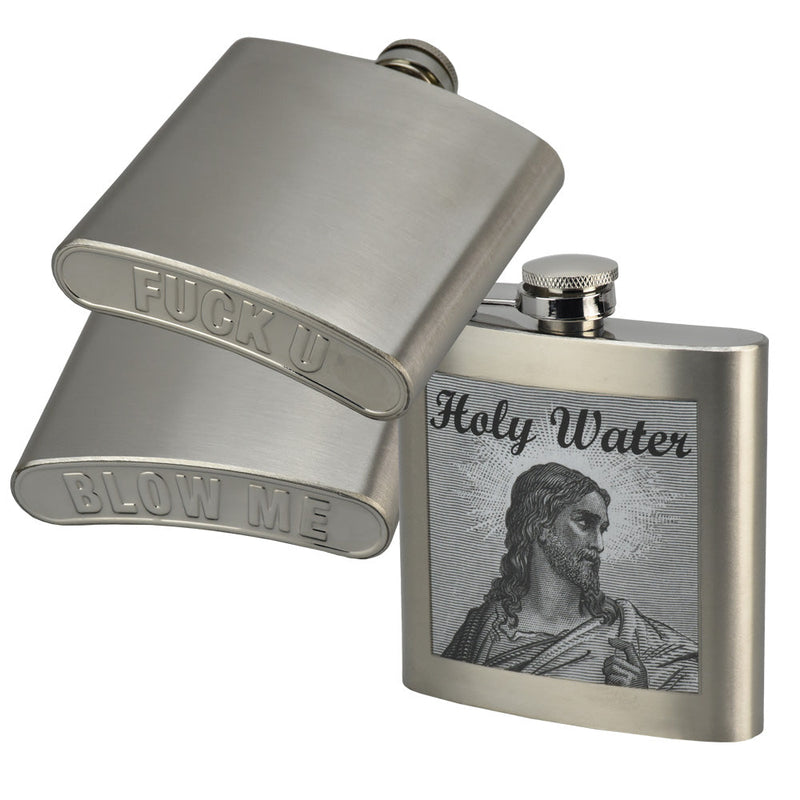 Stainless Steel Flask - 6oz - Headshop.com