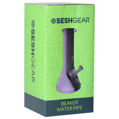 SeshGear Pastel Beaker Glass Water Pipe - 9.75" / 14mm F / Colors Vary