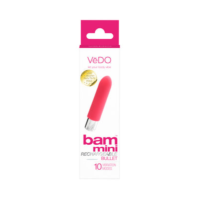 VeDO Bam Mini Rechargeable Bullet Vibe - Foxy Pink