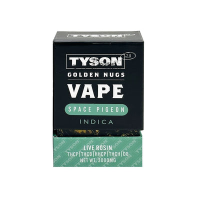 TYSON 2.0 Golden Nugs Live Rosin Disposable Vape | 3g | 5ct Display - Headshop.com