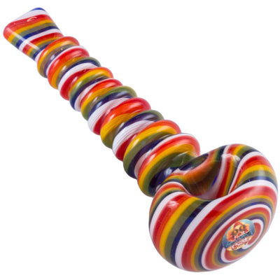 Crush Eye Candy MegaTwist 5" HandPipe Flat Mouthpiece - Vibrant Colors - Headshop.com