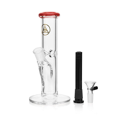 Ritual Smoke - Daily Driver 8" Straight Tube w/ American Color Accents - Crimson - Headshop.com