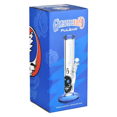 Grateful Dead x Pulsar Straight Tube Glass Bong - 11.75" / 14mm F - Headshop.com