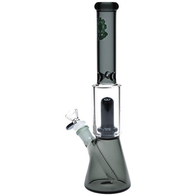 SeshGear Double Chamber Glass Beaker Water Pipe - 12" / 14mm F / Colors Vary