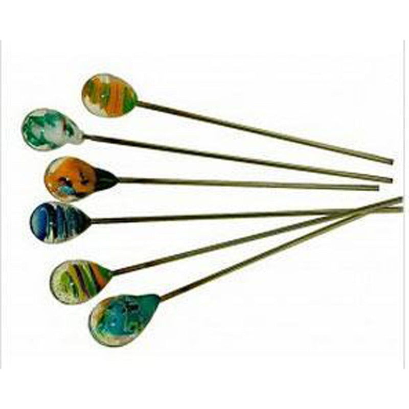 Glass Hairpin/Poker - 3.5" / Colors & Designs Vary - Headshop.com