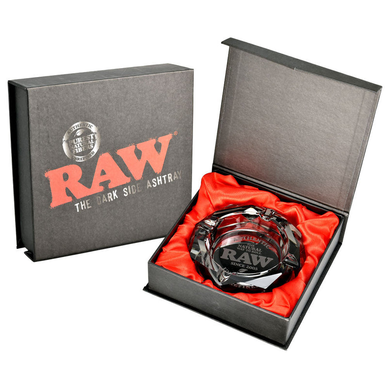 RAW Prism Glass Ashtray | 4.5" - Headshop.com