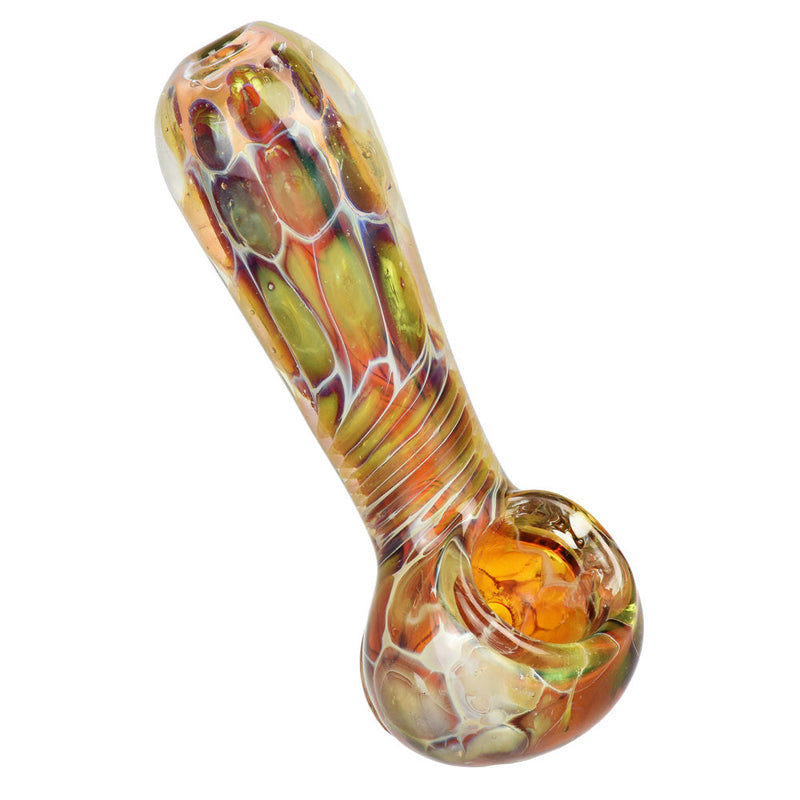 Golden Sea Turtle Shell Design Hand Pipe - 3.75" - Headshop.com