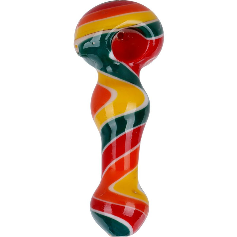 Mental Transference Wig Wag Glass Spoon Pipe - 4.75"