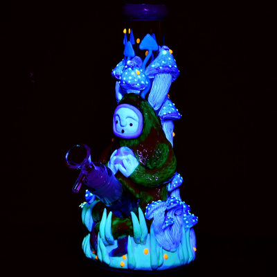 Pulsar Artist Series Glow Beaker Water Pipe | 9.5" | 14mm F - Headshop.com