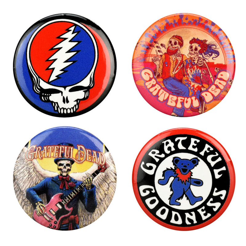 Pinback Buttons - 1.25" / Assorted Design Sets - 144PC BUCKET - Headshop.com