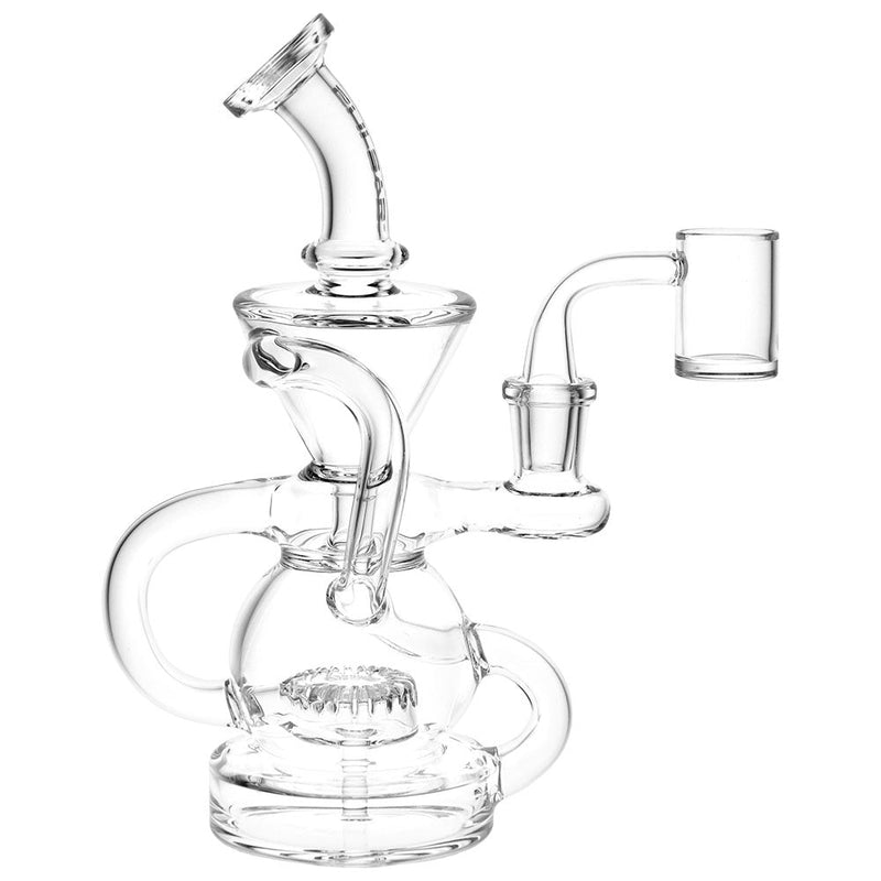 Pulsar Kicked Back Recycler Rig - 7.5" / 14mm F / Clear - Headshop.com