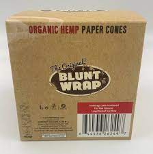 Blunt Wrap Organic Hemp Cones King Size 30pc - Headshop.com