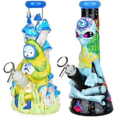 Pulsar Artist Series Glow Beaker Water Pipe | 9.5" | 14mm F - Headshop.com