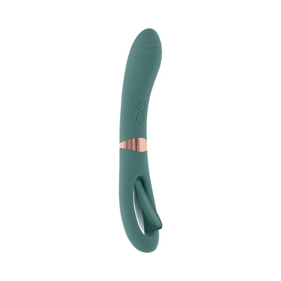 Evolved Chick Flick Rechargeable Vibrator with Flicker Silicone Mint