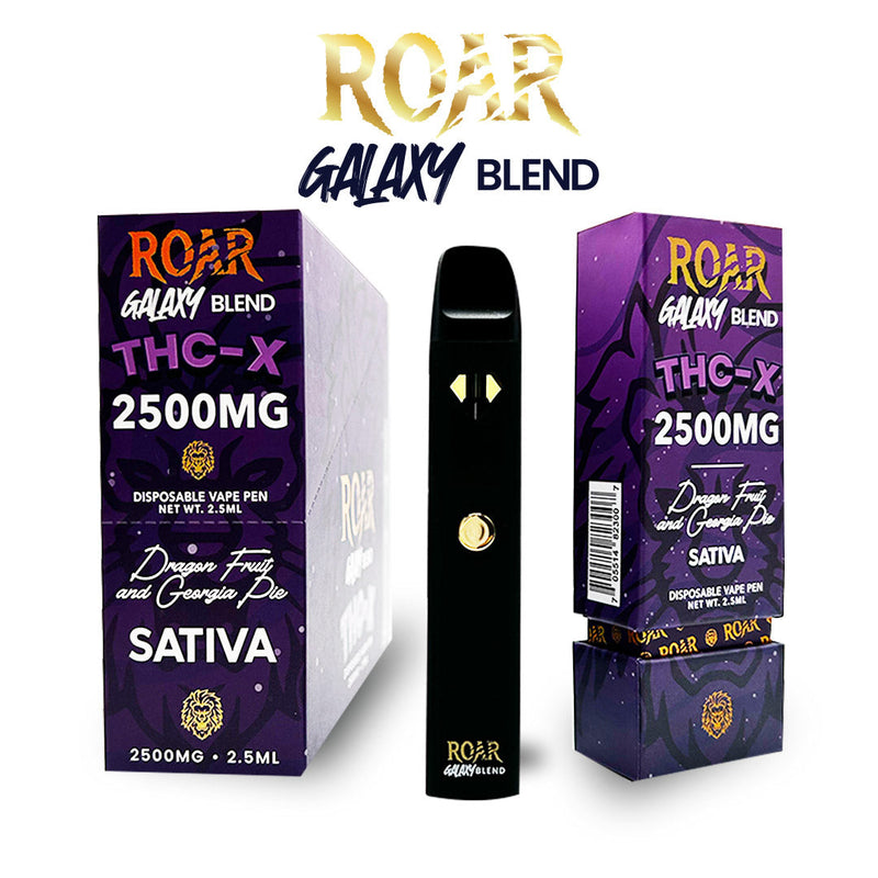 Roar Galaxy Blend THC-X Disposable Vape 2500MG - Dragon Fruit & Georgia Pie (Sativa) - Headshop.com