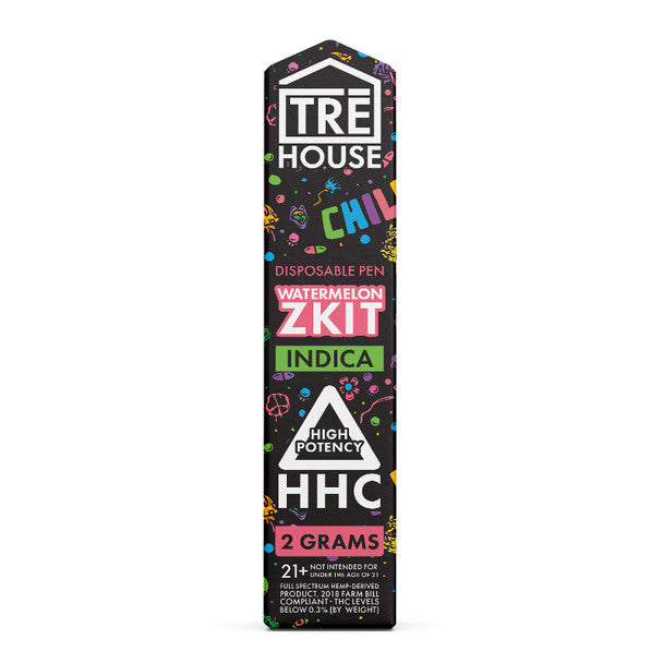 THC Vape Pen -  High Potency HHC Watermelon Zkit Disposable - 2 Grams - By TRE House - Headshop.com