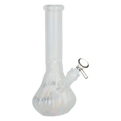 Glow In Dark Jack-O-Lantern Glass Water Pipe - 9.25" / 14mm F / Colors Vary - Headshop.com