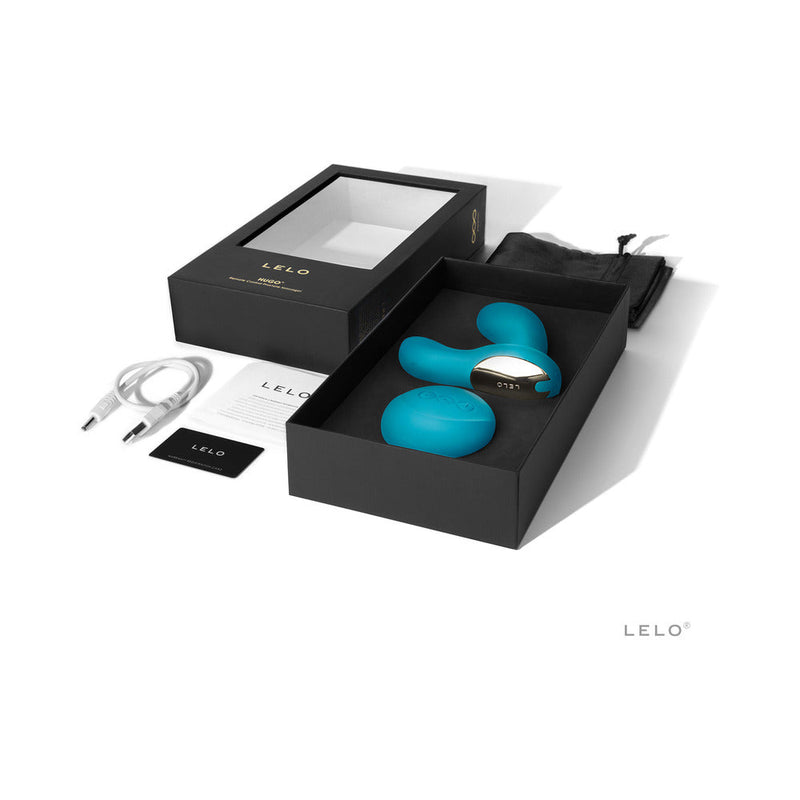 LELO HUGO Rechargeable Remote Control Prostate Vibrator Ocean Blue