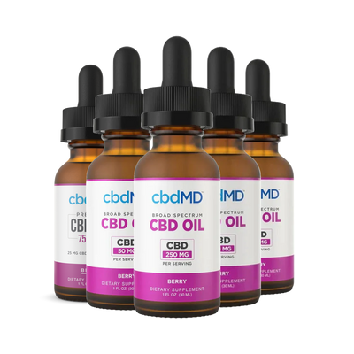 cbdMD Broad Spectrum CBD Drops - Berry Flavor - Headshop.com