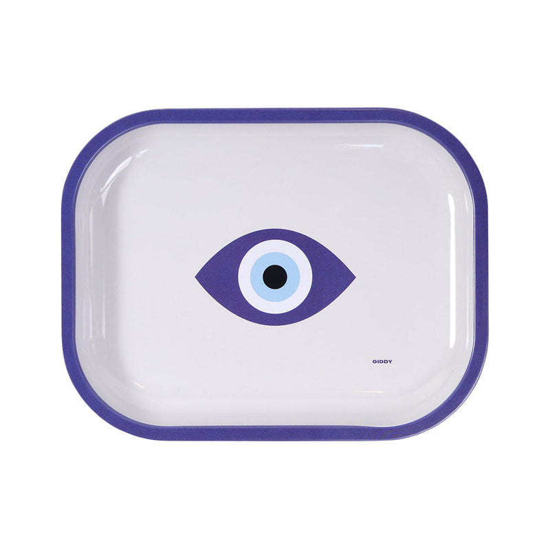 Giddy Evil Eye Rolling Tray - 7.2"x5.6 - Headshop.com