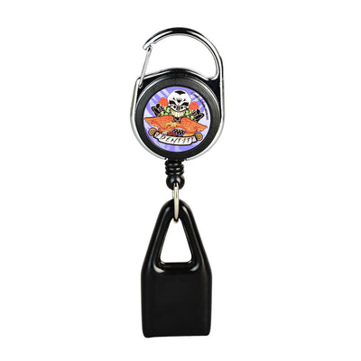 Death Tattoo Design Lighter Leash w/Mini Carabiner Display - 30pc - Headshop.com