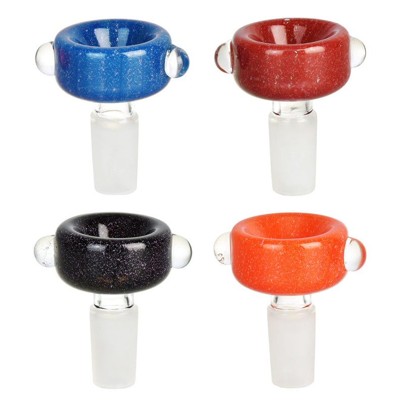 Full Color Round Herb Slide w/ Dichro - 14mm M / Colors Vary - Headshop.com