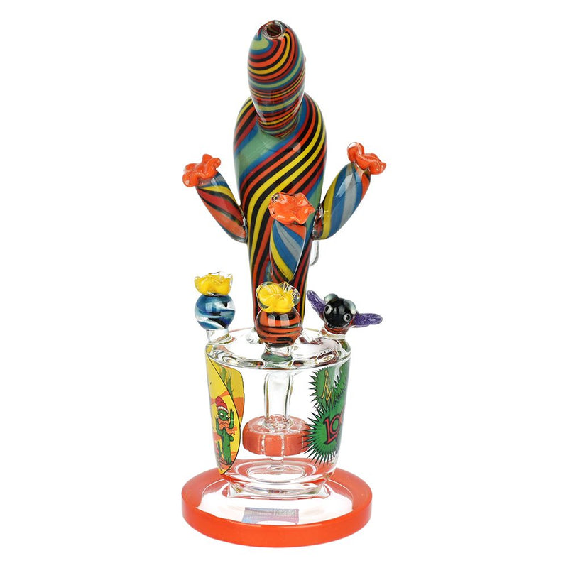 Lookah Glass Cactus Water Pipe - 9.25" / 14mm F - Headshop.com