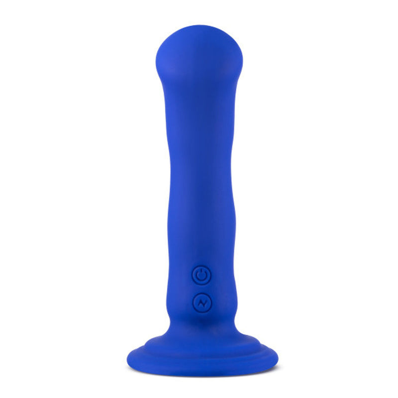 Impressions Santorini Rechargeable Silicone 6.5 in. Vibrating Dildo Blue