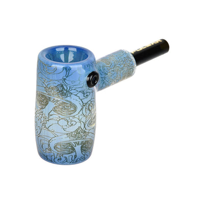 Pulsar Inside Print Glass Mini Hammer Bubbler | Melting Shrooms | 3.5" - Headshop.com