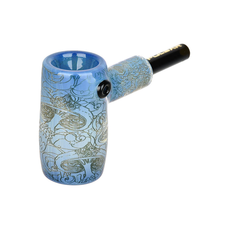 Pulsar Inside Print Glass Mini Hammer Bubbler | Melting Shrooms | 3.5" - Headshop.com