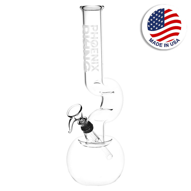 Phoenix Rising Switchback Beaker Water Pipe - 11.25" / Clear - Headshop.com